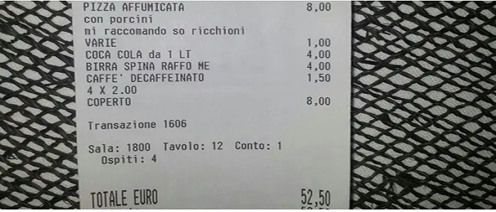 Episodio di omofobia a Maruggio (Taranto): scontrino insulto in una pizzeria