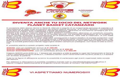 Diventa anche tu socio del network Planet Basket Catanzaro