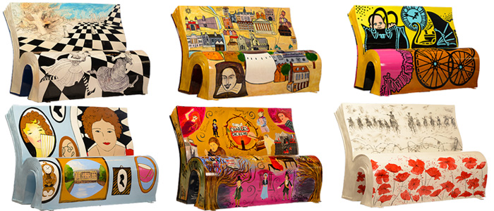 BookBenches a Londra: sedute sulla cultura