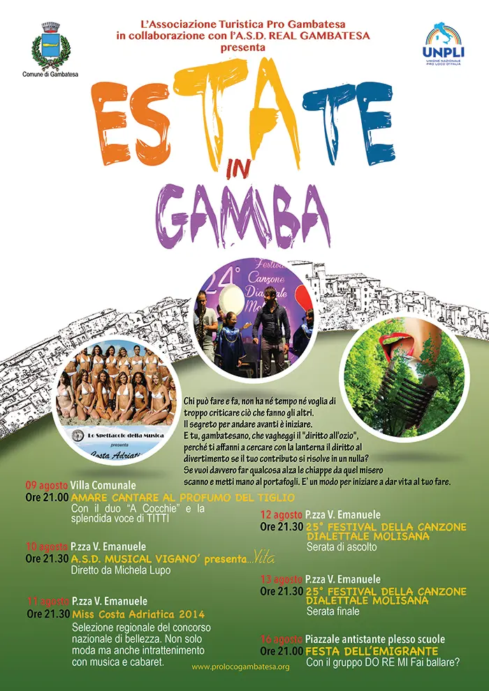 Estate Gambetesana, il programma della Proloco