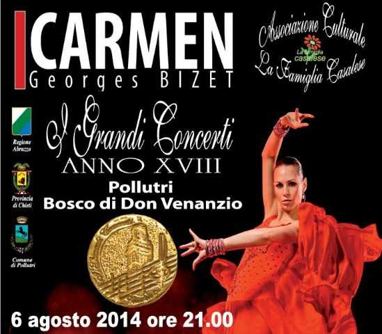 "I Grandi Concerti" presenta la "Carmen": per la prima volta al Bosco di Don Venanzio