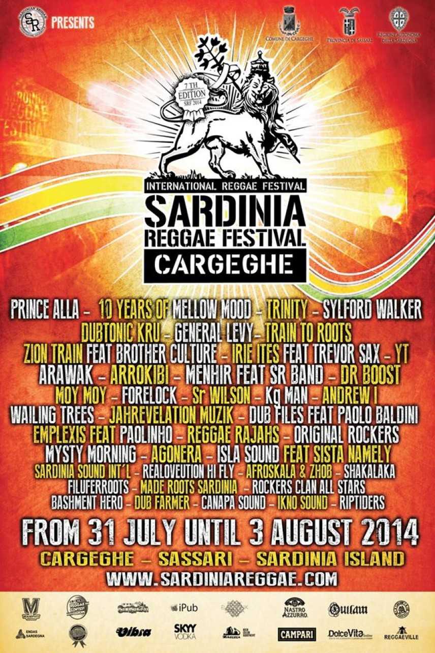 Sardinia Reggae Festival 2014: programma ufficiale