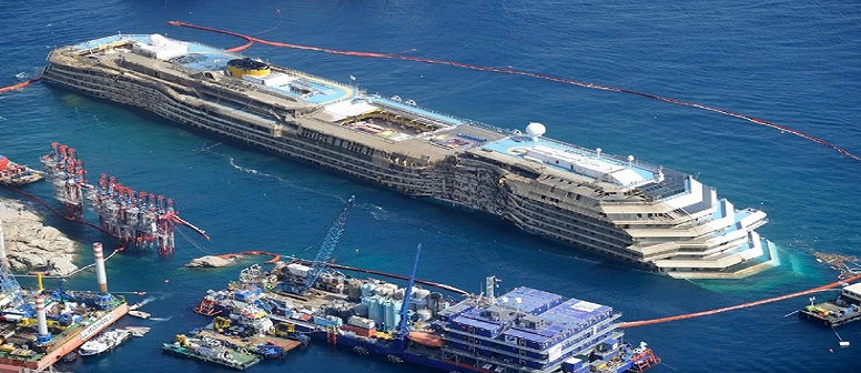 La partenza della Costa Concordia [DIRETTA]