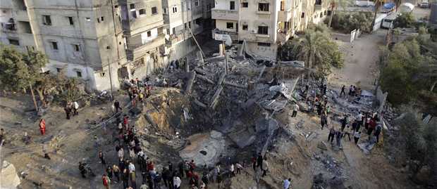 Gaza, intero quartiere distrutto dalle bombe: 501 le vittime tra i palestinesi