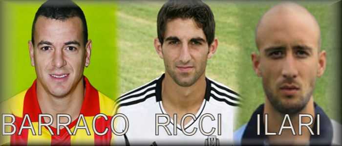 Calciomercato, Catanzaro: Barraco, Ricci ed Ilari in giallorosso