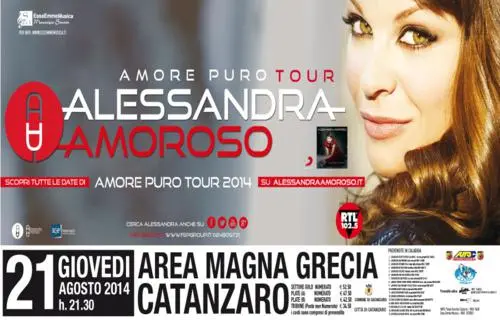 Cresce l'attesa per Alessandra Amoroso a Diamante e Catanzaro