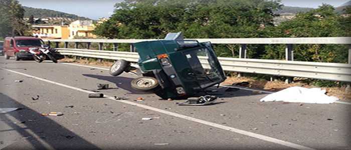 Incidenti stradali: auto contro moto Ape , muore 70enne