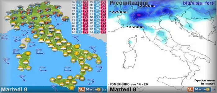 Allarme Ciclone Gea: Temporali al Nord e poi Toscana, caldo al Sud