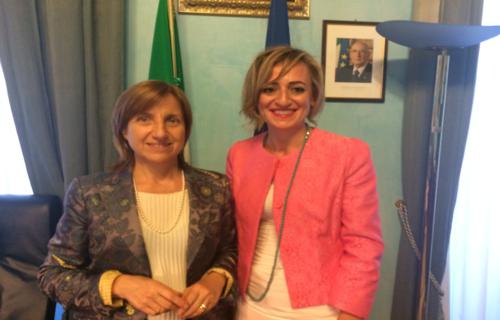 Incontro tra la ministra Lanzetta e la consigliera Ciarletta