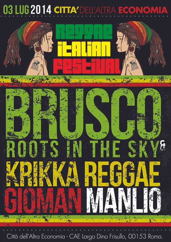Reggae Italian Festivale alla Cae con Brusco & Roots In The Sky