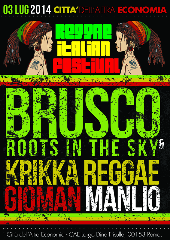 Reggae Italian Festivale alla Cae con Brusco & Roots In The Sky