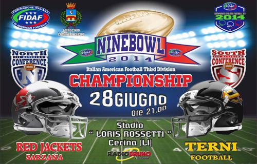 Football Americano, III Divisione: domani il Nine Bowl Terni-Sarzana
