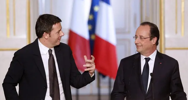 Incontro Hollande-Renzi: "Puntare su crescita e investimenti"