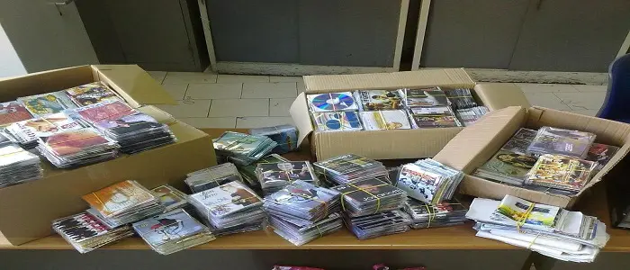 Dvd contraffatti: scoperte sale di masterizzazione nel napoletano