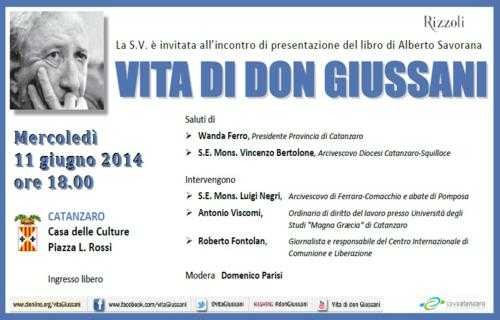 Catanzaro: presentazione del libro "Vita di Don Luigi Giussani"