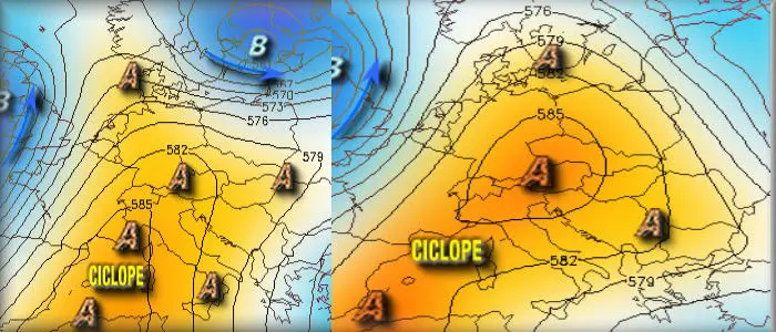 Ciclope infiamma l'Italia fino a 36°C. Primi Temporali da Venerdì 13