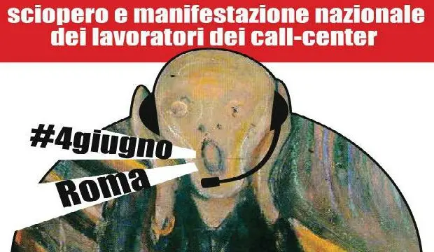 Operatori call-center in sciopero. NO alla delocalizzazione e al dumping