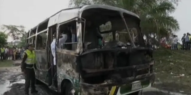 Tragedia in Colombia: scuolabus in fiamme, muoiono 31 bambini