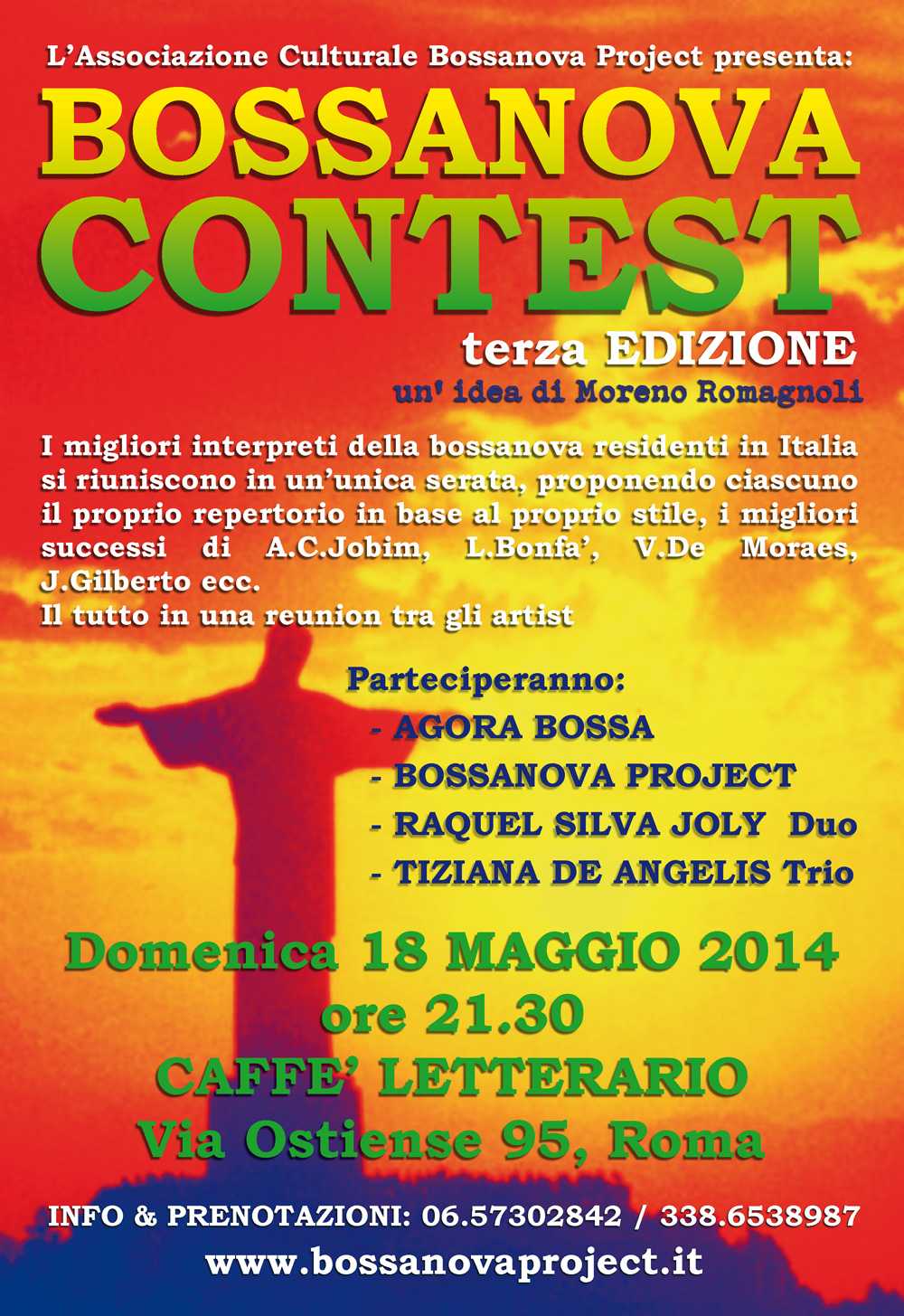 A Roma il 18 Maggio la Terza Edizione Bossanova Contest
