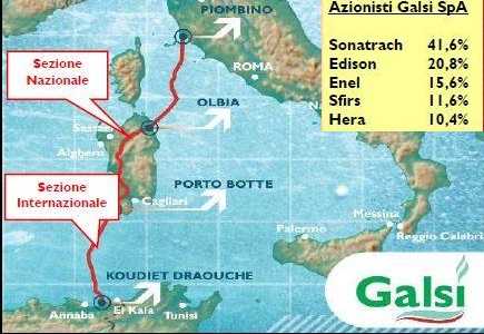 Sardegna, la Sfirs esce da Galsi. Congelato il progetto del metanodotto dall'Algeria
