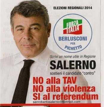 Regionali Piemonte: candidato Forza Italia No-Tav, è polemica