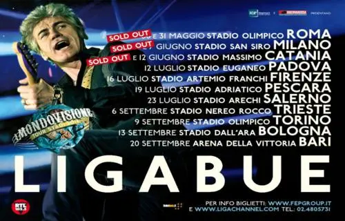 Ligabue: parte da Roma il "Mondovisione Tour - Stadi 2014"