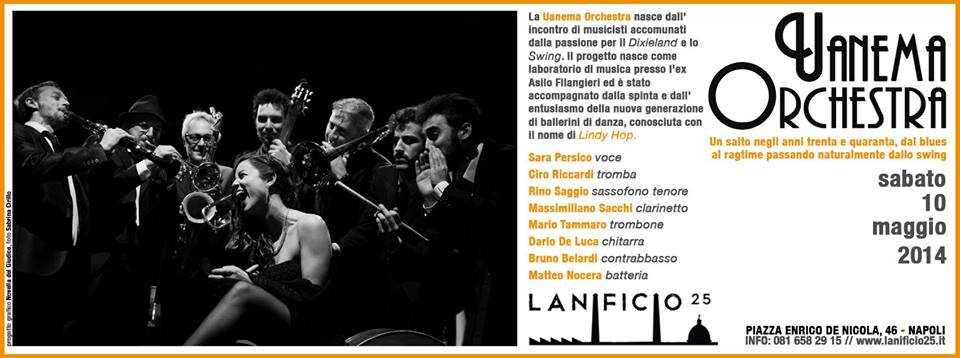 Atmosfere anni '30 al Lanificio25 di Napoli con Uanema Orchestra