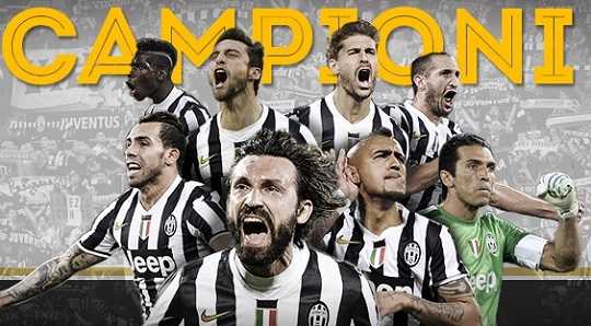 Juventus Campione d'Italia per tre anni di fila. Scudetto e terza stella cuciti sul petto