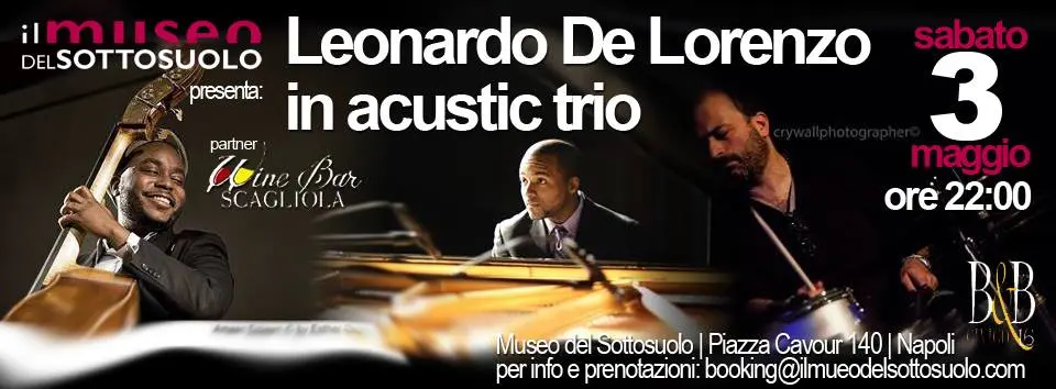 Il jazz torna al Museo Del Sottosuolo di Napoli: in concerto Ameen Saleem, Fortner e De Lorenzo