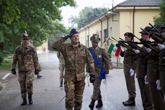 Il Generale Bernardini in visita  al 4° reggimento alpini paracadutisti