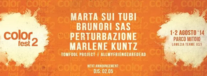 Color Fest Seconda Edizione, ecco la line up definitiva