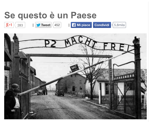 Grillo, "Se questo è un Paese" riprende la poesia di Levi per attaccare Napolitano e Renzi