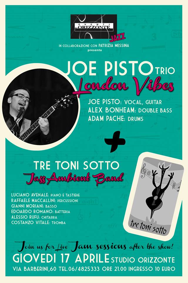 Joe Pisto Trio "London Vibes", Jazz Concert live in Rome