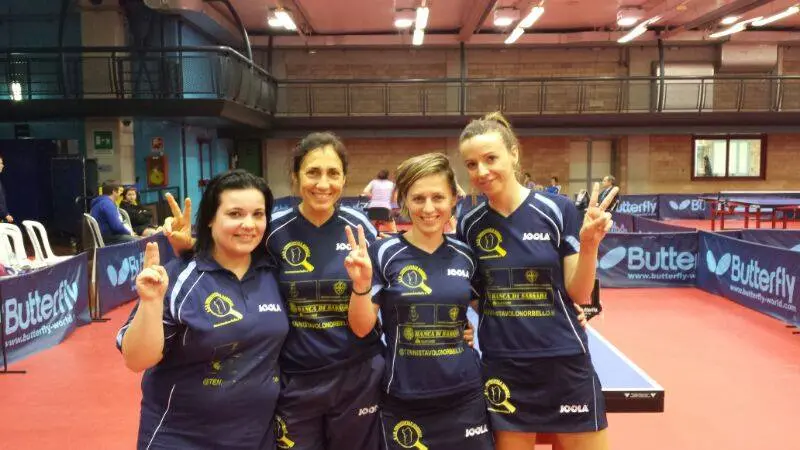 Tennistavolo Norbello: in festa per la salvezza della A2 femminile