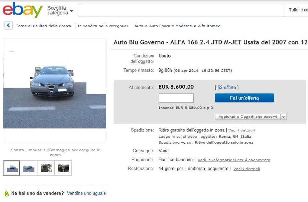Ditta trevigiana specializzata nell'e-commence vende le auto blu di Renzi ed è subito successo
