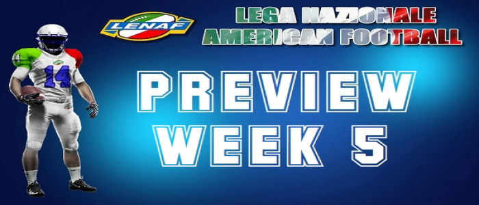 Football Americano: Presentazione Week 5 Campionato II Divisione FIDAF
