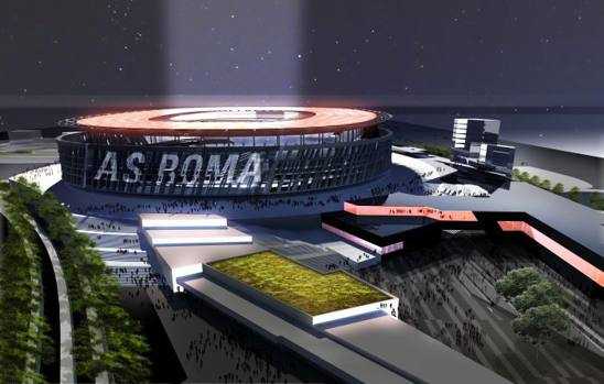 Calcio, la Roma presenta il suo nuovo stadio: «Ripropone la gloria e la potenza del Colosseo»