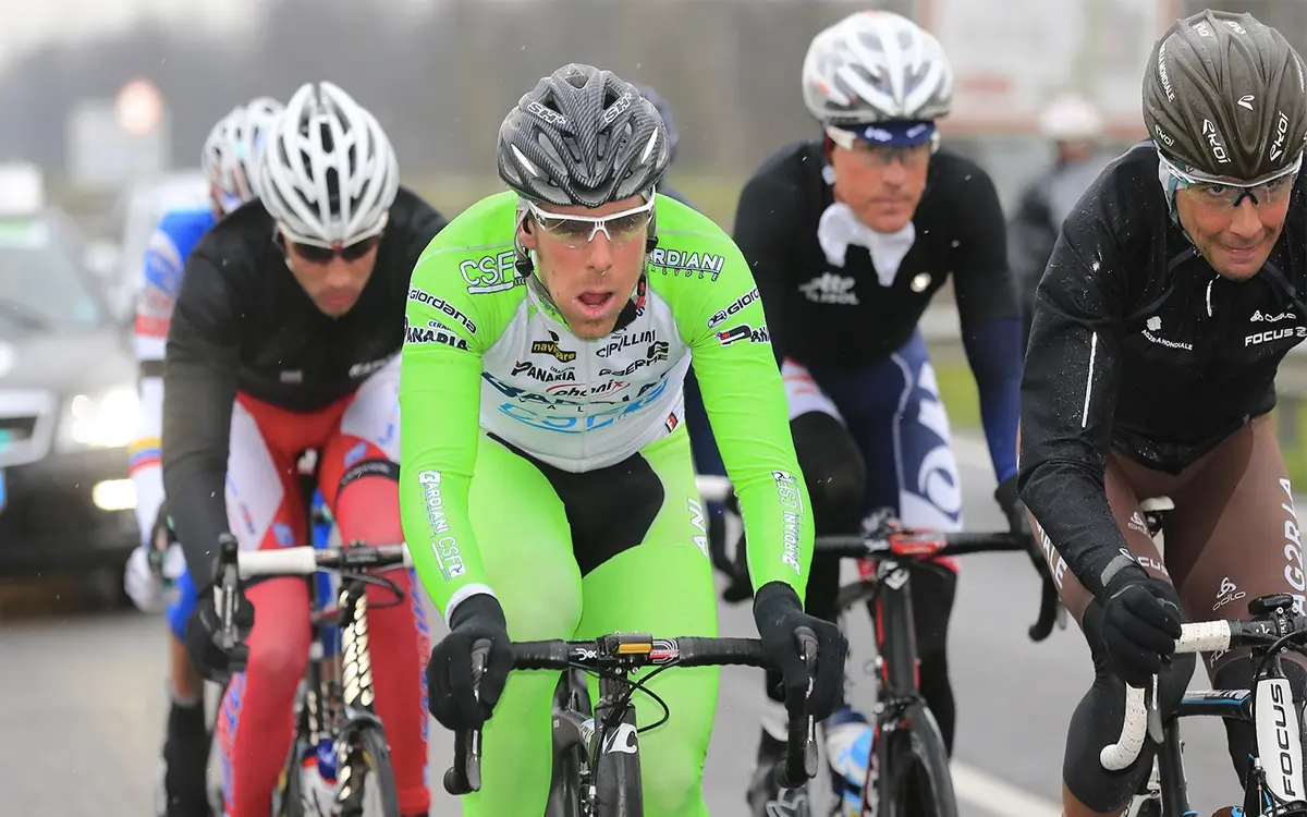 Inagurazione del passo del Turchino durante la gara di ciclismo Milano - Sanremo