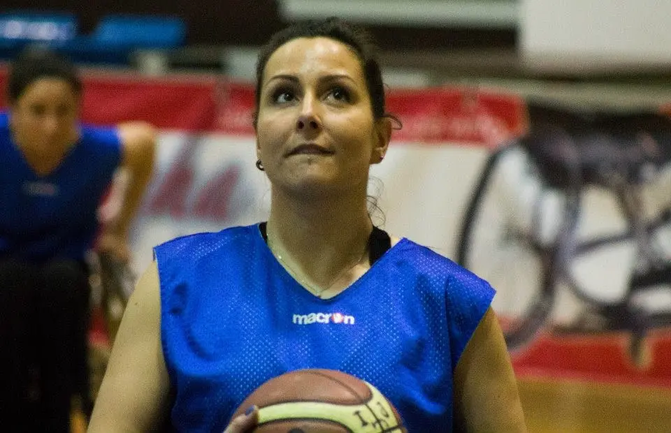 Lorena indossa l'azzurro della Nazionale