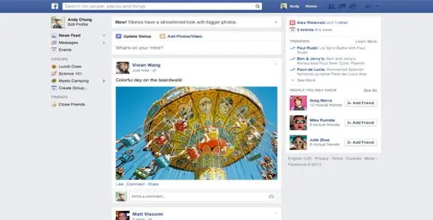 Facebook cambia grafica, ecco il nuovo News Feed