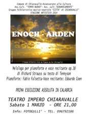 Chiaravalle: Sabato 1 Marzo, "Enoch Arden" con Fabio Falsetta ed Edorardo Coen
