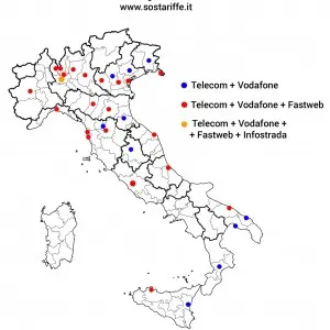 Banda larga disponibile solo per il 15% degli italiani