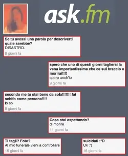 Padova,ragazza suicida.Si ipotizza sia stata spinta a togliersi la vita a causa degli insulti su Ask