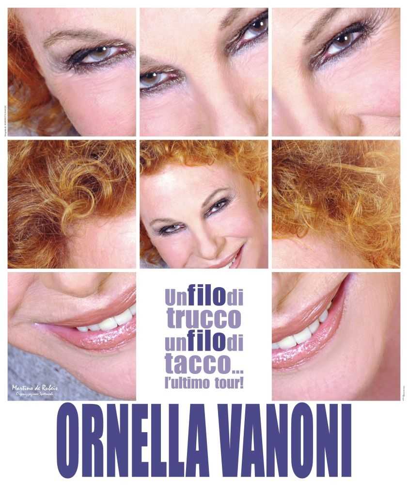 Il 27 Febbraio parte l'ultima tournée di Ornella Vanoni: Un filo di trucco, un filo di taccco