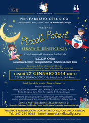 Piccoli poteri: Serata di beneficenza dedicata alla A.G.O.P. onlus