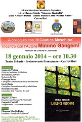 Mimmo Gangemi sabato 18 gennaio al Teatro Sybaris