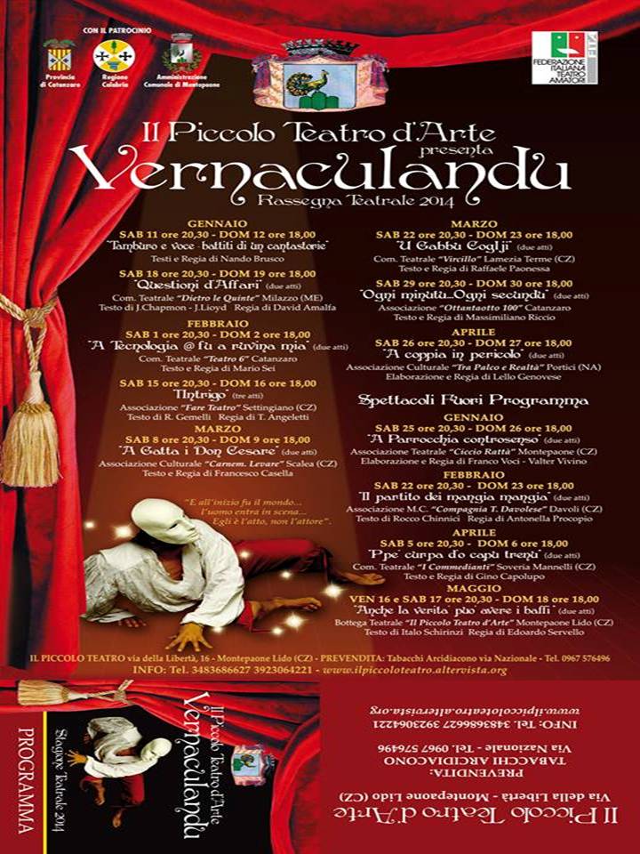 Rassegna teatrale al teatro di Montepaone