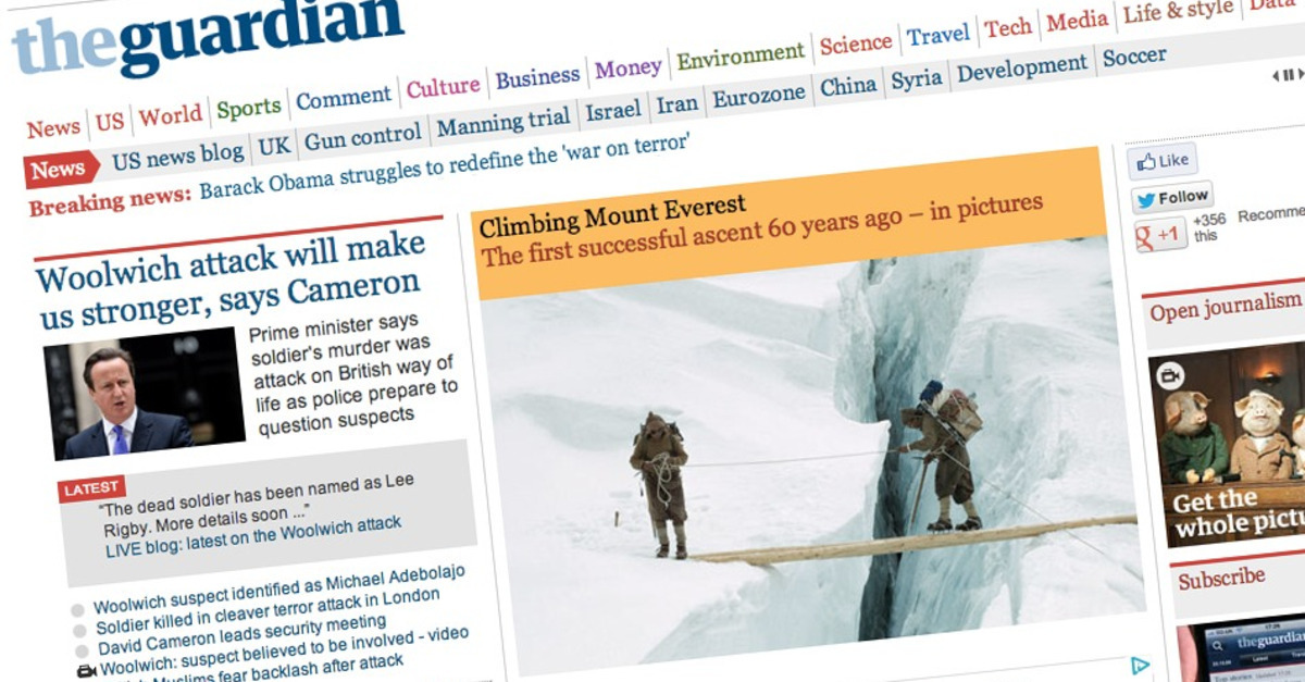 Cina: censurato il quotidiano "The Guardian"