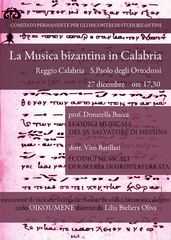 Reggio Calabria, convegno "La musica bizantina in Calabria"