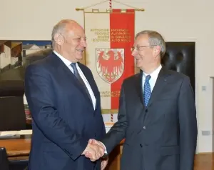 Il Presidente Durnwalder ha ricevuto i vertici della Camera di Commercio